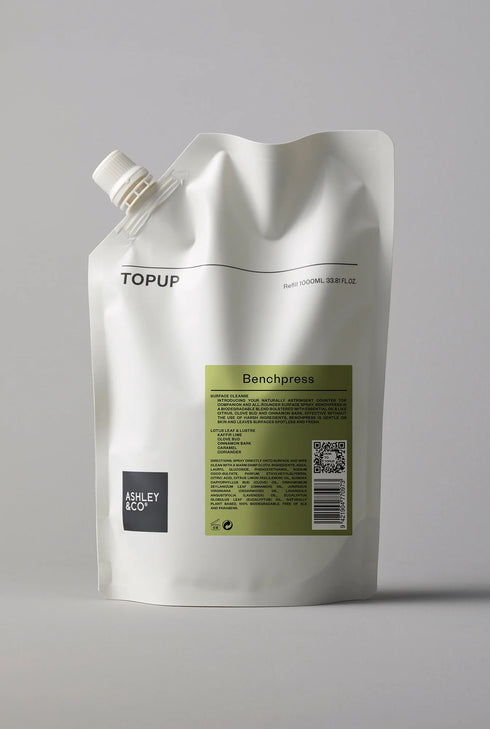 Topup Bench Press Surface Cleaner (1 Litre)-Ashley & Co-Matakana Pharmacy